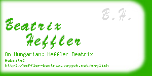 beatrix heffler business card